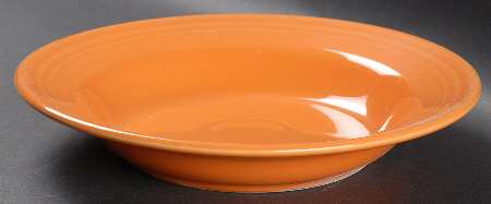 Fiesta Tangerine (Intro 2003) Large Rim Soup Bowl