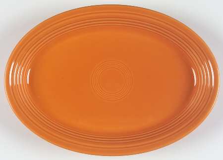Fiesta Tangerine (Intro 2003) 13" Oval Serving Platter