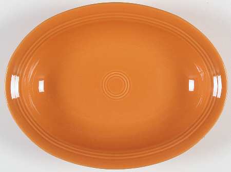 Fiesta Tangerine (Intro 2003) 12" Oval Vegetable Bowl