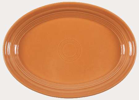 Fiesta Tangerine (Intro 2003) 9" Oval Serving Platter