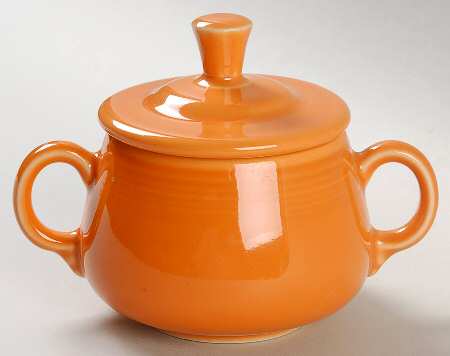 Fiesta Tangerine (Intro 2003) Sugar Bowl & Lid