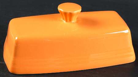 Fiesta Tangerine (Intro 2003) Lid for Extra Large 1/4 Lb Butter