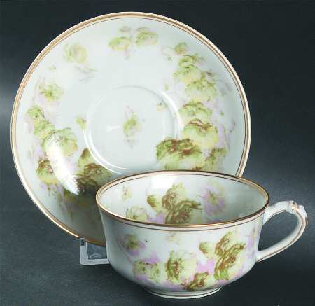 Schleiger 665-2 Flat Demitasse Cup & Saucer Set
