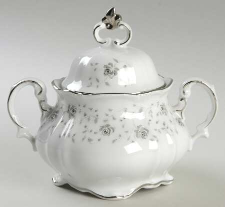 Persian Grey Sugar Bowl & Lid by Hertel Jacob