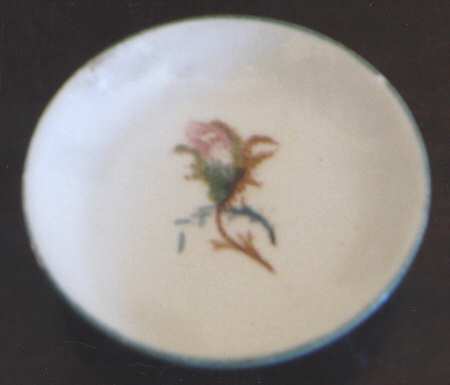 Moss Rose (Green Trim) Butter Pat