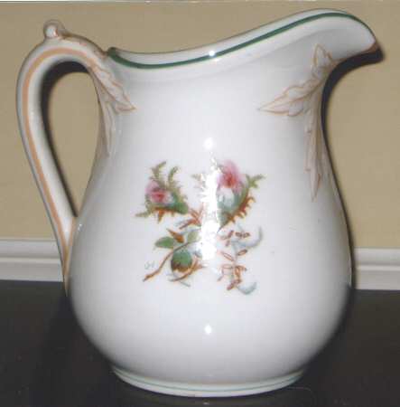 Moss Rose (Green Trim) Pitcher