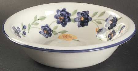 Violet Blossom Coupe Soup Bowl
