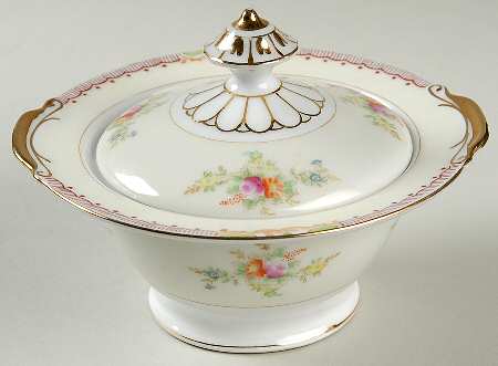 HIR45 Sugar Bowl & Lid by Hira China