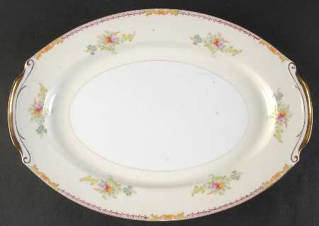 HIR45 15" Oval Serving Platter by Hira China