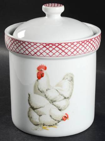 Rooster Medium Canister & Lid
