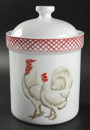Rooster Extra Large Canister & Lid