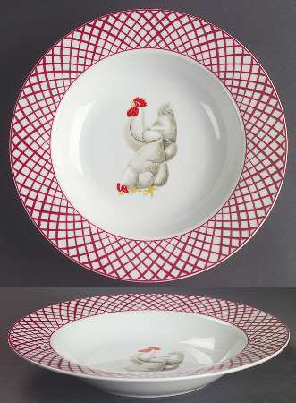 Rooster Rim Soup Bowl