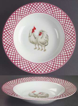 Rooster Rim Soup Bowl