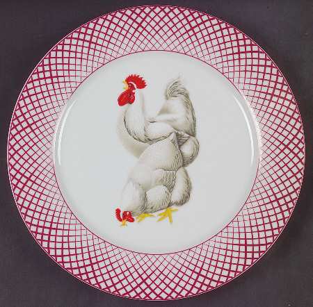 Rooster Dinner Plate