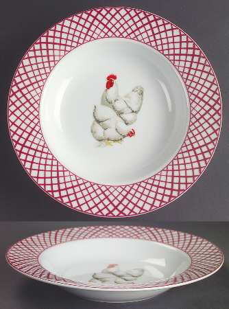 Rooster Rim Soup Bowl