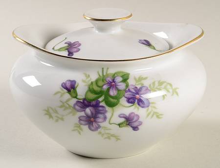 Bouquet Sugar Bowl & Lid