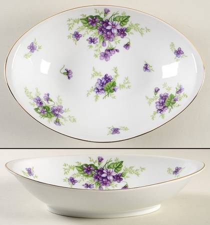 Bouquet 10" Oval Vegetable Bowl