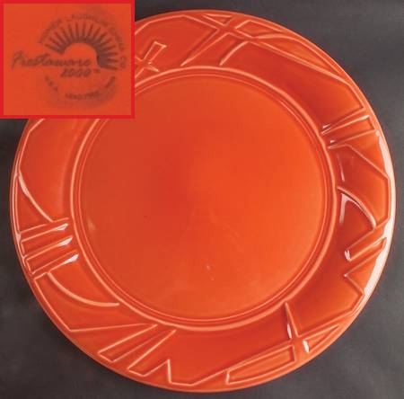 Fiesta 2000 Persimmon 14" Chop Plate (Round Platter) by Homer Laughlin 