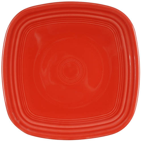 Fiesta Scarlet (Intro 2004) Square Luncheon Plate
