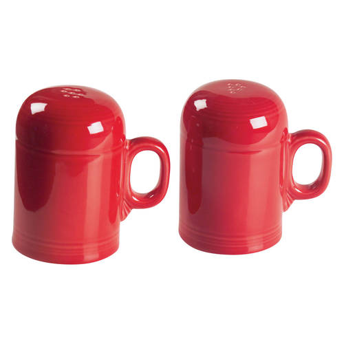 Fiesta Scarlet (Intro 2004) Stove Top Salt & Pepper Set