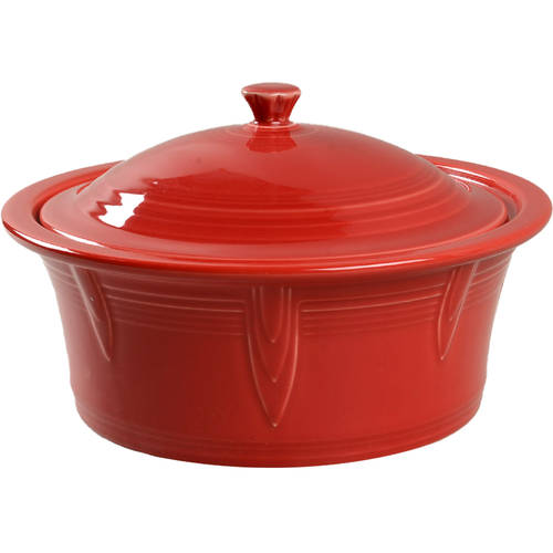 Fiesta Scarlet (Intro 2004) 2.5 Qt Round Covered Casserole