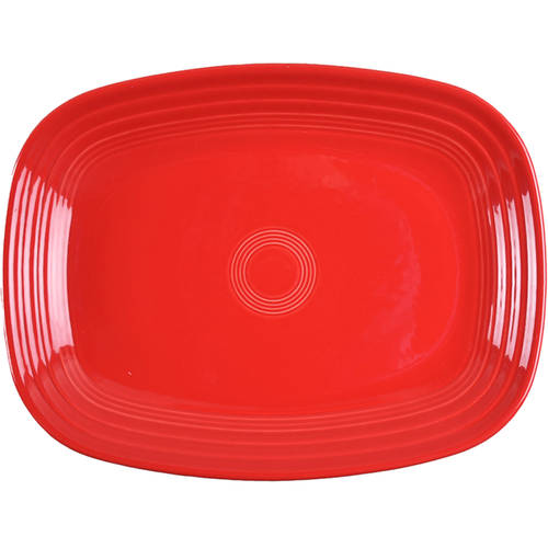 Fiesta Scarlet (Intro 2004) 11" Rectangular Serving Platter by Homer Laughlin 