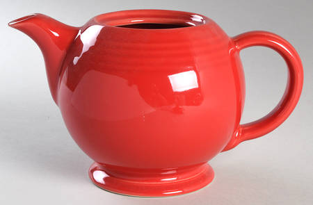 Fiesta Scarlet (Intro 2004) Teapot No Lid