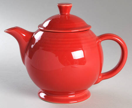 Fiesta Scarlet (Intro 2004) Teapot & Lid