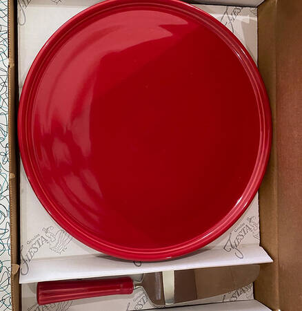 Fiesta Scarlet (Intro 2004) Cake Plate