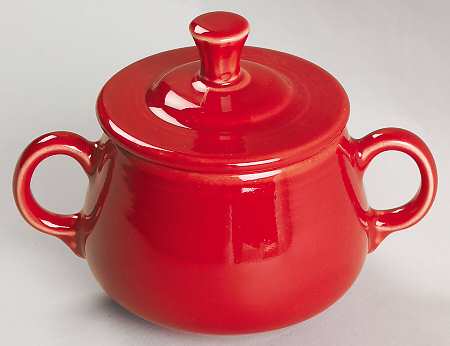 Fiesta Scarlet (Intro 2004) Sugar Bowl & Lid