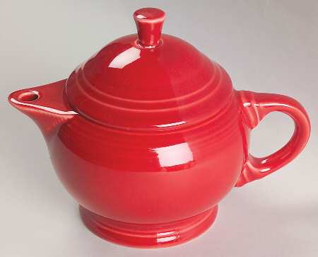 Fiesta Scarlet (Intro 2004) Small Teapot & Lid
