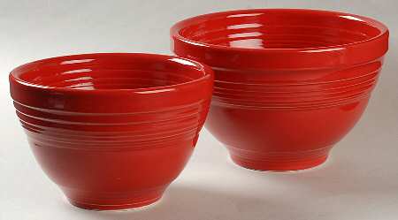 Fiesta Scarlet (Intro 2004) 2 Piece Prep Bowl Set (PREB6, PREB7)