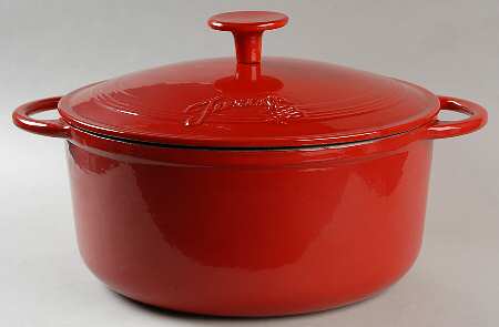 Fiesta Scarlet (Intro 2004) 5.3 Qt Cast Iron Dutch Oven & Lid