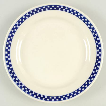 Checkers Cobalt Blue Luncheon/Salad Plate