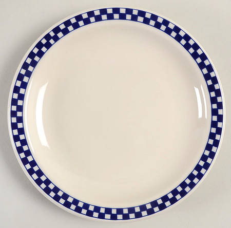 Checkers Cobalt Blue Dessert/Pie Plate