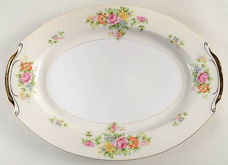 HIR48 14" Oval Serving Platter by Hira China
