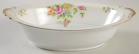 HIR48 10" Oval Vegetable Bowl by Hira China