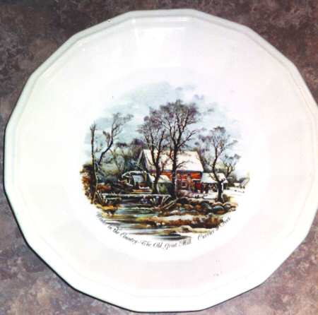 Currier&amp;Ives (Multisided) by Homer Laughlin 