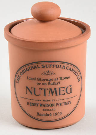 The Original Suffolk (Terra Cotta) Nutmeg Spice Jar & Lid