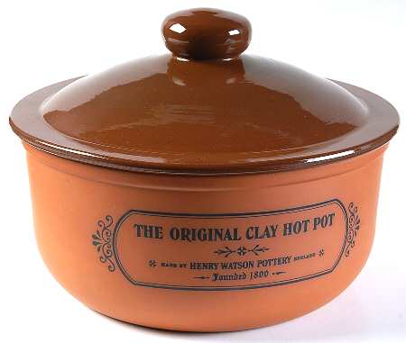 The Original Suffolk (Terra Cotta) 3 Qt Round Hot Pot & Glossy Lid