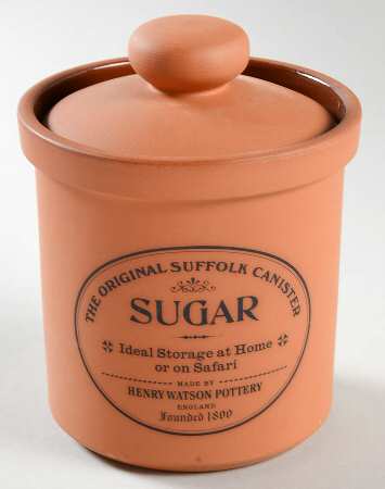 The Original Suffolk (Terra Cotta) Sugar Canister & Lid