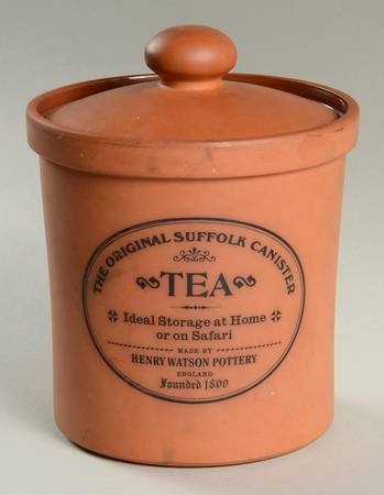 The Original Suffolk (Terra Cotta) Tea Canister & Lid