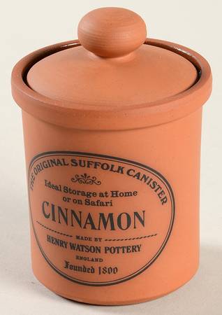 The Original Suffolk (Terra Cotta) Cinnamon Spice Jar & Lid