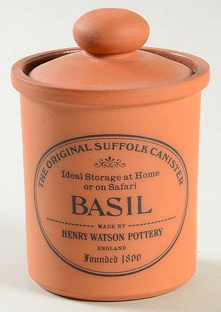 The Original Suffolk (Terra Cotta) Basil Spice Jar & Lid