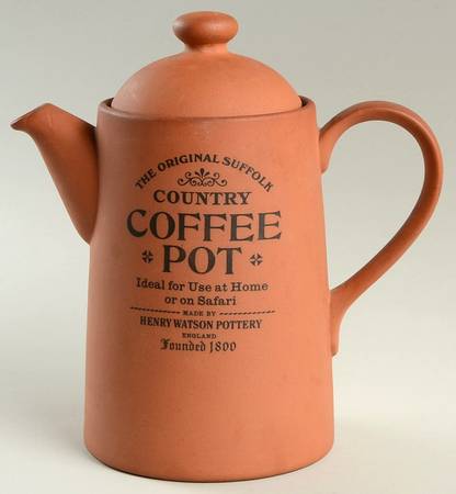 The Original Suffolk (Terra Cotta) Coffee Pot & Lid