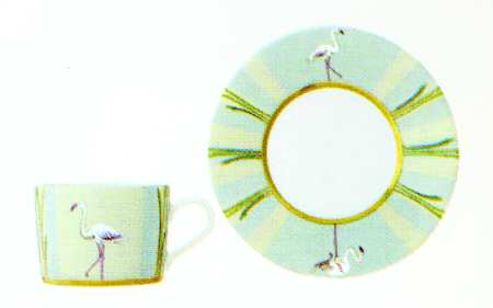 Les Matins de L'Etang Flat Cup & Saucer Set