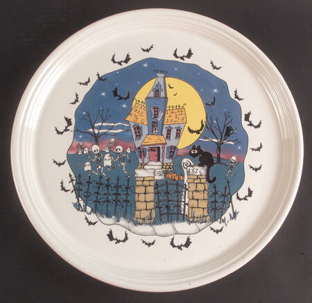 Fiesta Halloween Night 15" Pizza Tray