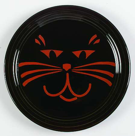 Fiesta Black Cat (Black Body) 11" Chop Plate (Round Platter)
