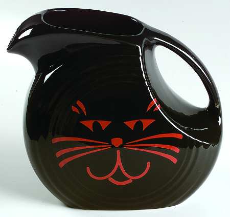 Fiesta Black Cat (Black Body) 64 Oz Pitcher