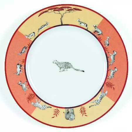 Africa Yellow-Orange Dinner Plate